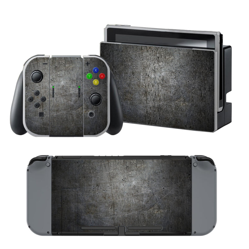 Scratched Metal Decal Cover For Nintendo Switch & Nintendo Switch OLED