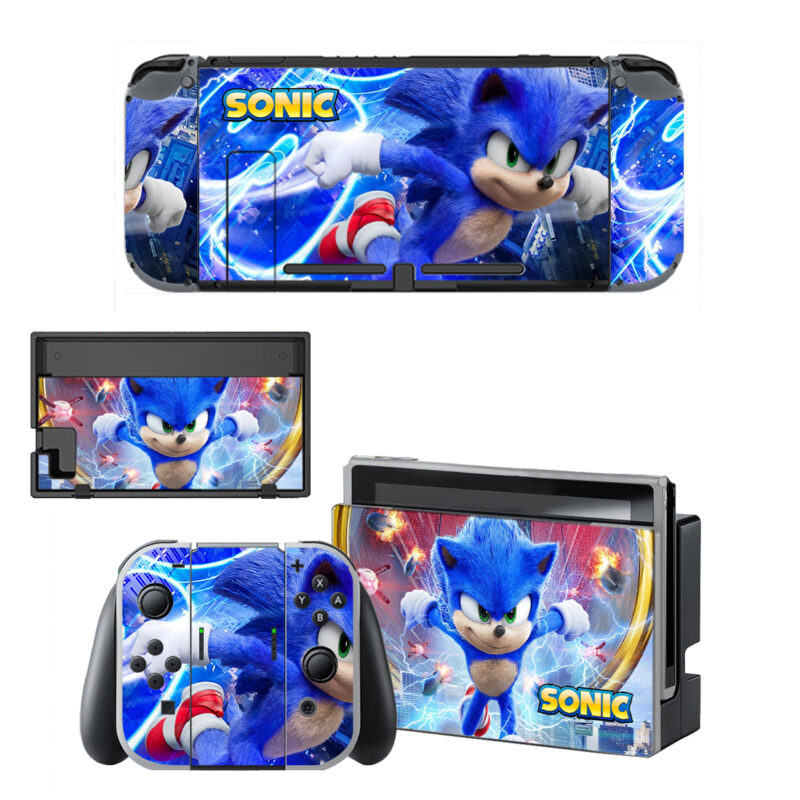 Sonic Decal Cover For Nintendo Switch OLED & Nintendo Switch