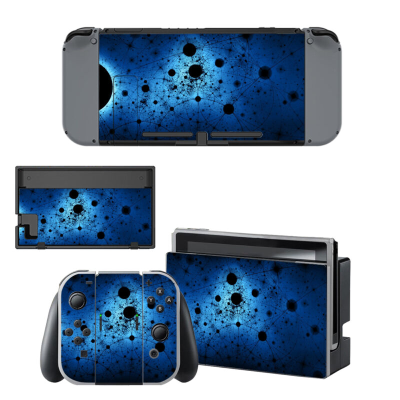 Black And Blue Multiverse Decal Cover For Nintendo Switch OLED & Nintendo Switch