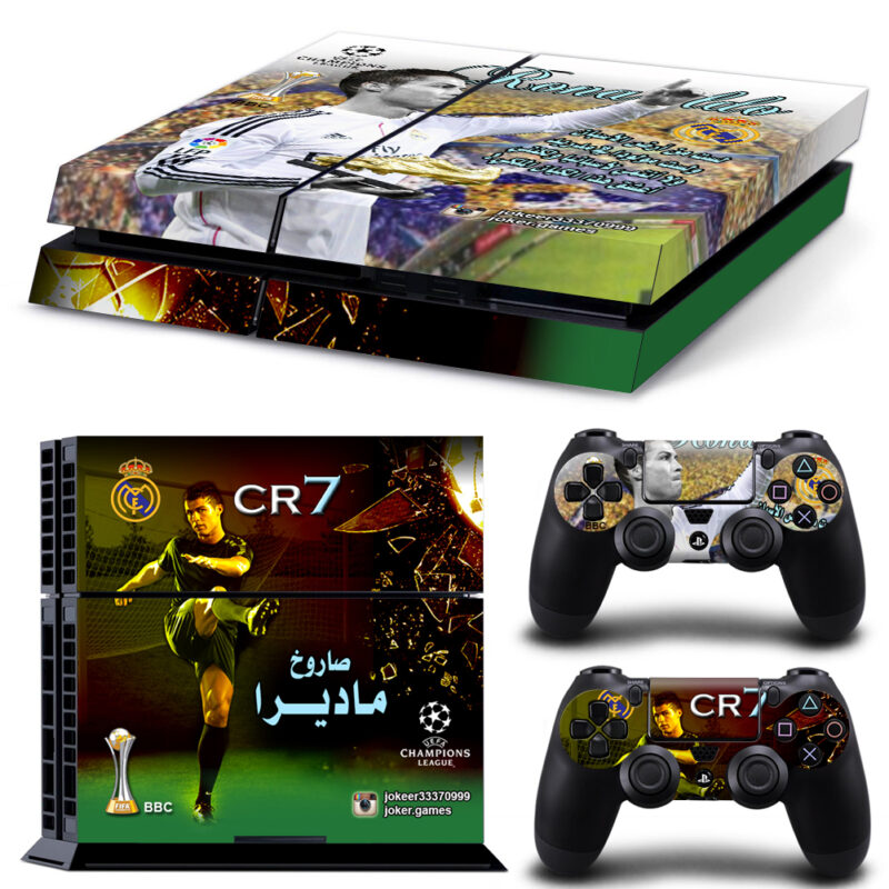 Real Madrid CF Ronaldo Skin Sticker For PS4 And Controllers