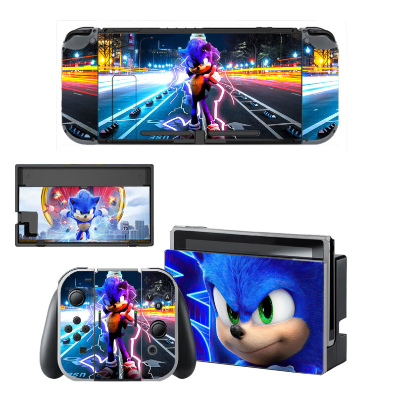 Sonic Decal Cover For Nintendo Switch OLED & Nintendo Switch Design 1