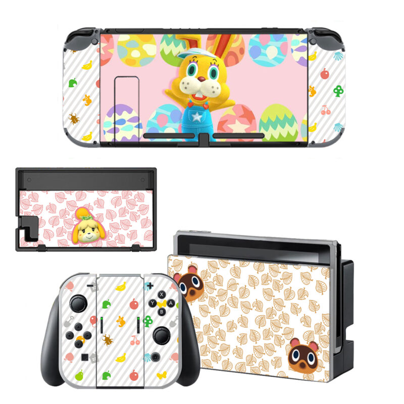 Animal Crossing Decal Cover For Nintendo Switch OLED & Nintendo Switch Design 6