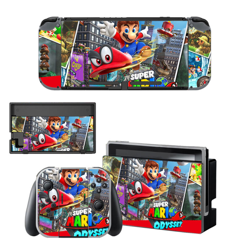 Super Mario Odyssey Skin Sticker For Nintendo Switch OLED & Nintendo Switch Design 6