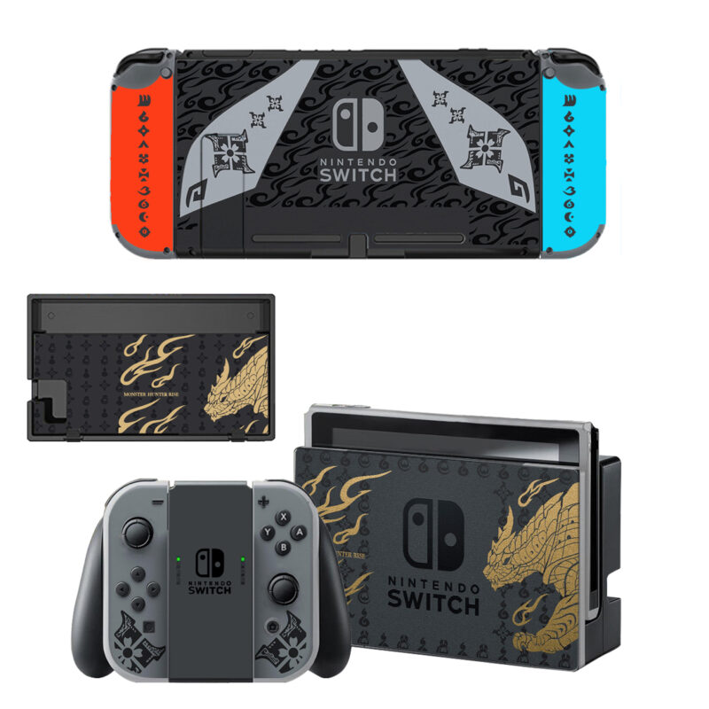 Monster Hunter Rise Decal Cover For Nintendo Switch & Nintendo Switch OLED Design 1