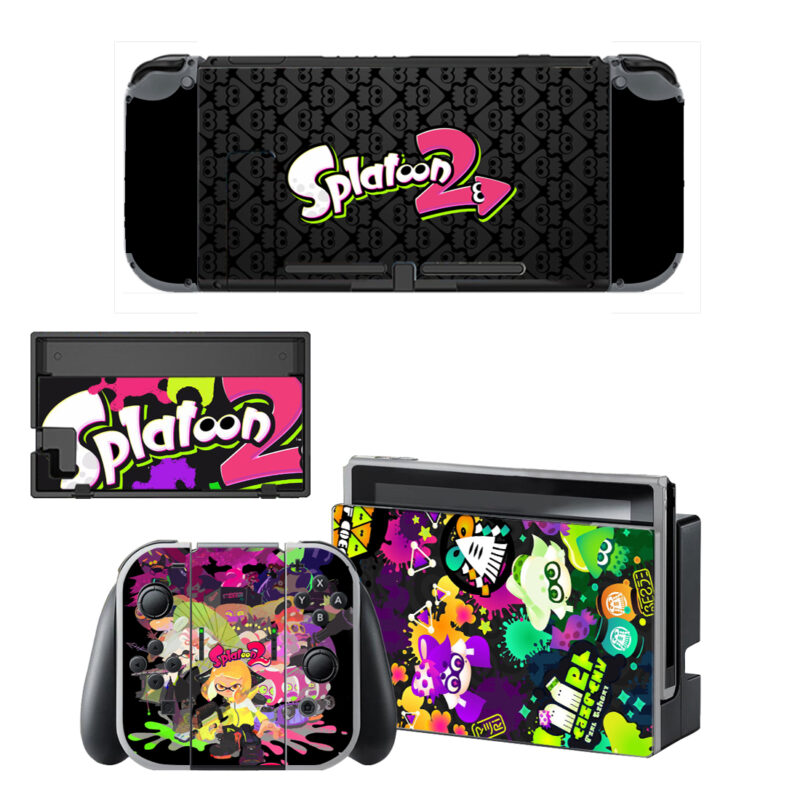 Splatoon 2 Skin Sticker For Nintendo Switch OLED & Nintendo Switch Design 2