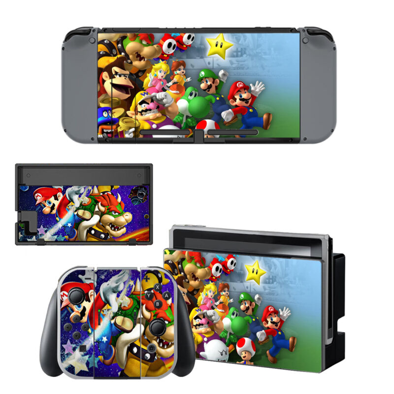 Super Mario Galaxy Skin Sticker For Nintendo Switch & Nintendo Switch OLED Design 1