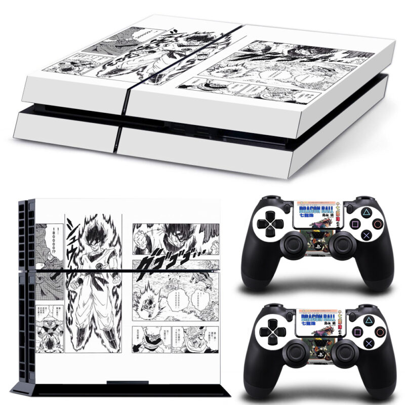 Goku Black And White Comic PS4 Skin Sticker