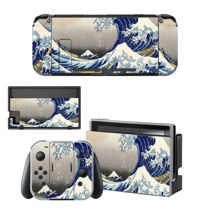 Sea Wave Art Decal Cover For Nintendo Switch OLED & Nintendo Switch