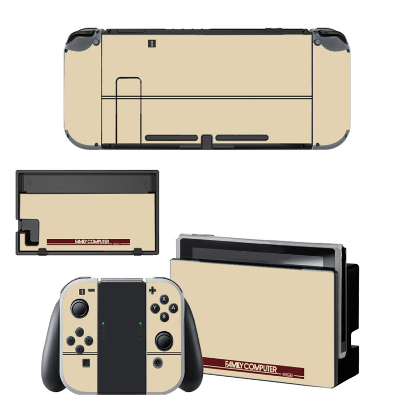 Family Computer Skin Sticker For Nintendo Switch OLED & Nintendo Switch Design 1