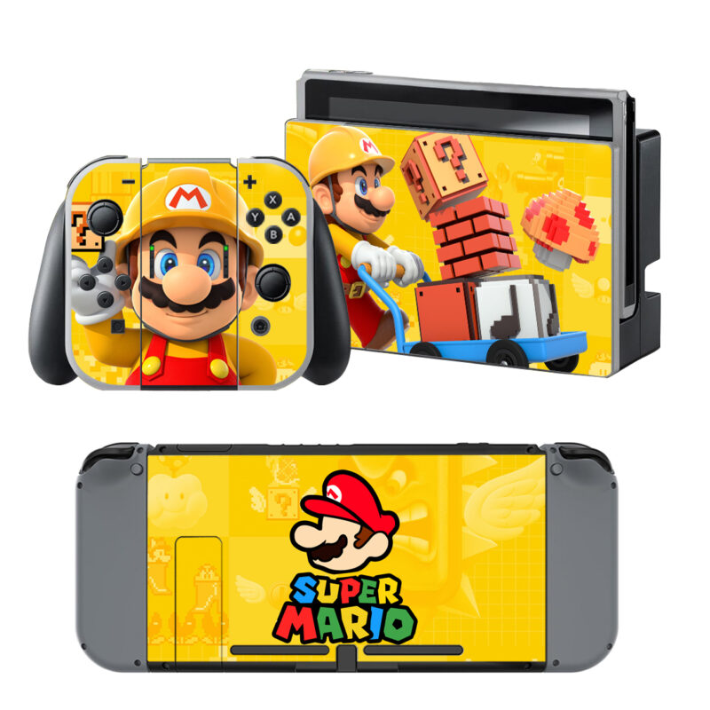 Super Mario Skin Sticker For Nintendo Switch & Nintendo Switch OLED Design 5