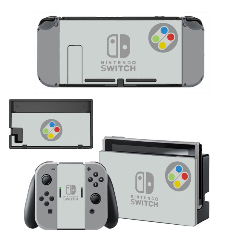 Grey Color Decal Cover For Nintendo Switch OLED & Nintendo Switch