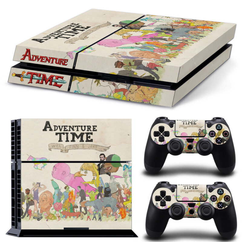 Adventure Time With Finn & Jake PS4 Skin Sticker