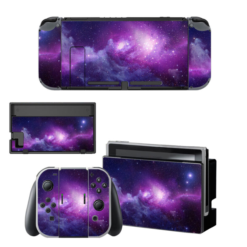 Purple Space Skin Sticker For Nintendo Switch OLED & Nintendo Switch