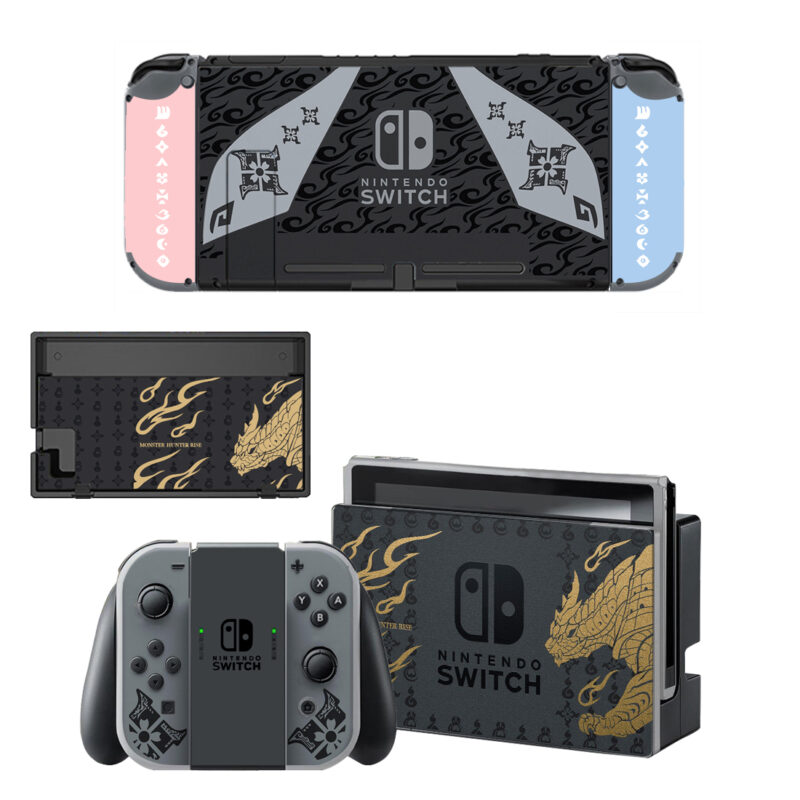 Monster Hunter Rise Decal Cover For Nintendo Switch & Nintendo Switch OLED Design 2