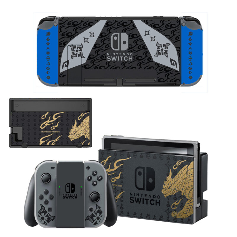 Monster Hunter Rise Decal Cover For Nintendo Switch & Nintendo Switch OLED Design 5