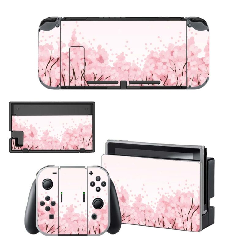 Romantic Aesthetic Cherry Poster Skin Sticker For Nintendo Switch OLED & Nintendo Switch