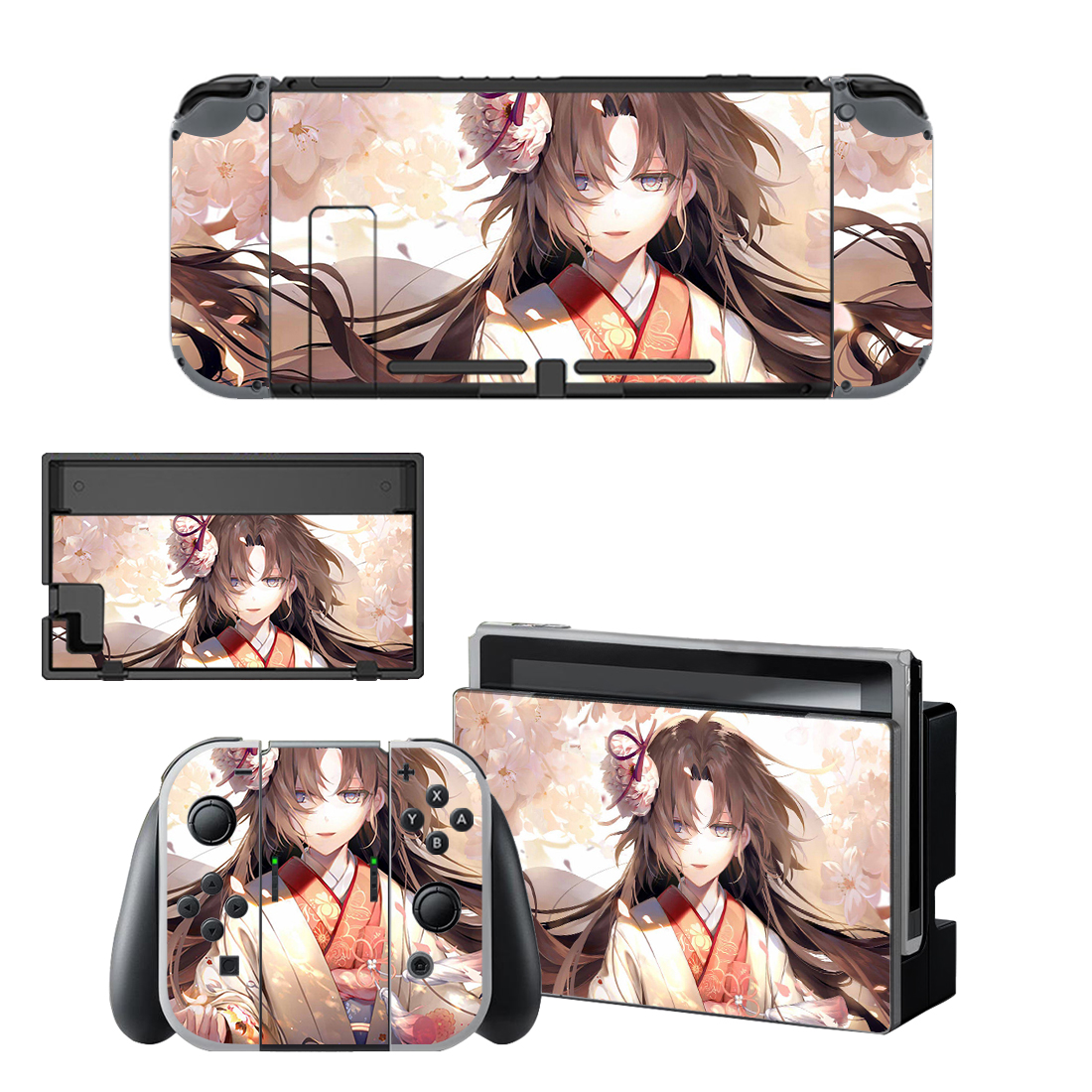 Shiki Ryougi Skin Sticker For Nintendo Switch OLED & Nintendo Switch