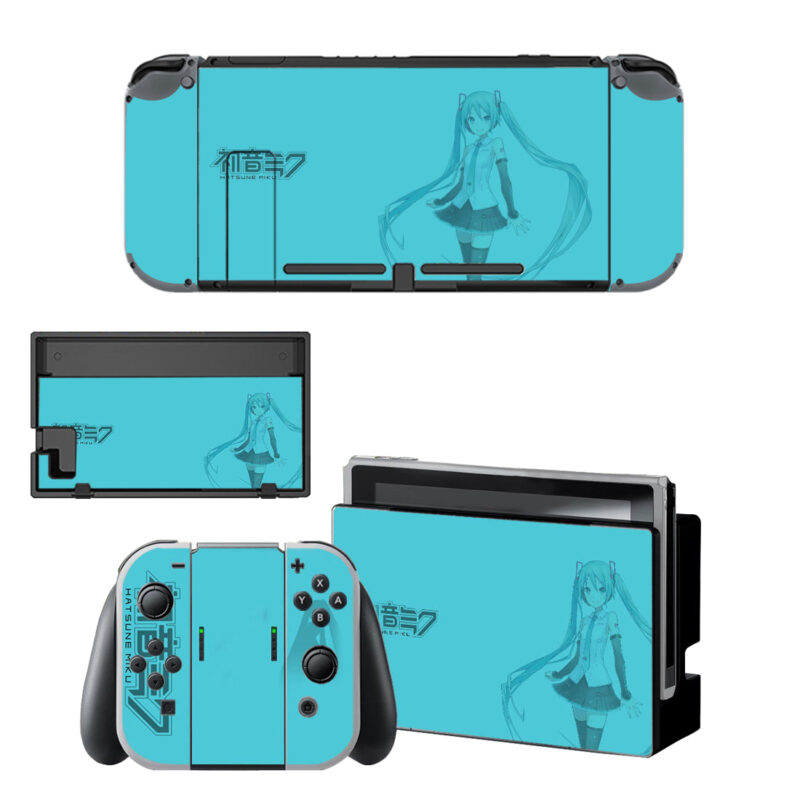 Hatsune Miku Skin Sticker For Nintendo Switch OLED & Nintendo Switch Design 3