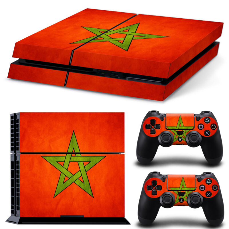 Flag Of Morocco PS4 Skin Sticker