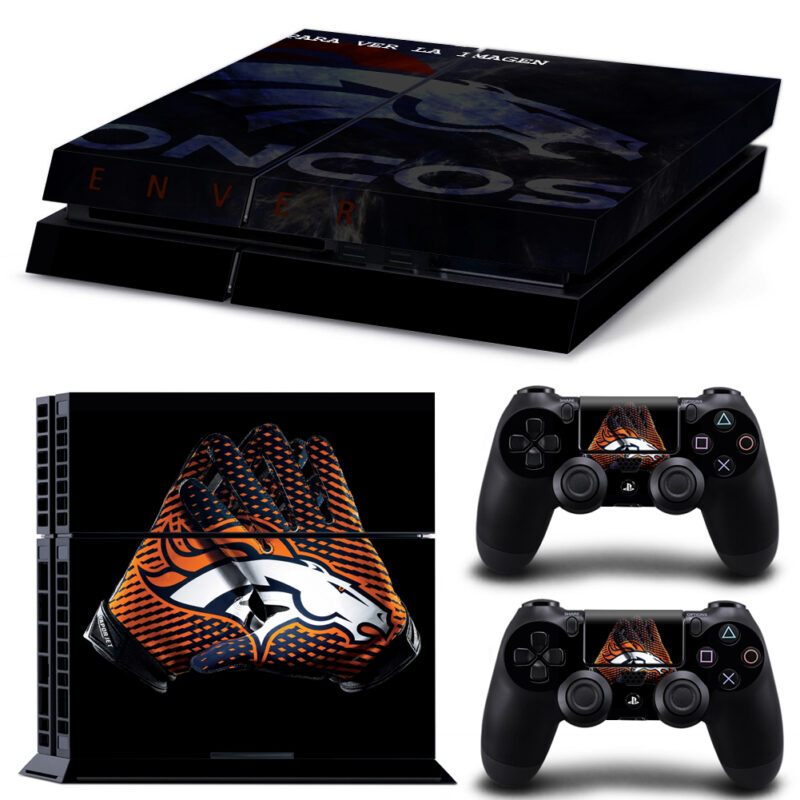 Denver Broncos Gloves PS4 Skin Sticker