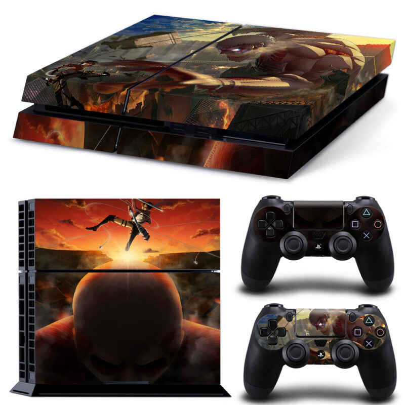 Attack On Titan PS4 Skin Sticker Design 4