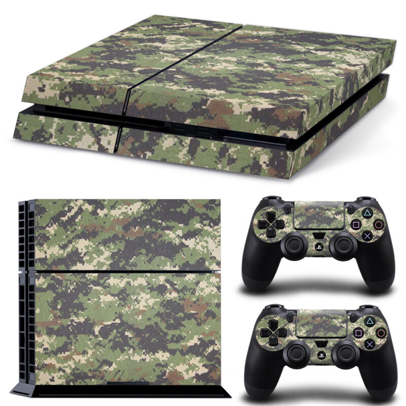 Digital Camouflage Pattern PS4 Skin Sticker