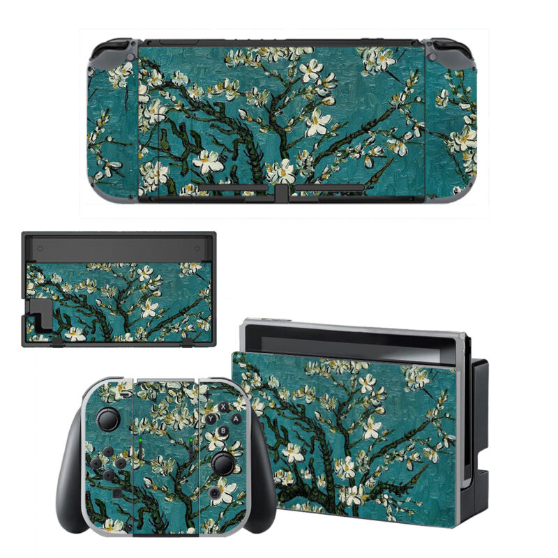 Van Gogh's Almond Blossom Painting Decal Cover For Nintendo Switch OLED & Nintendo Switch