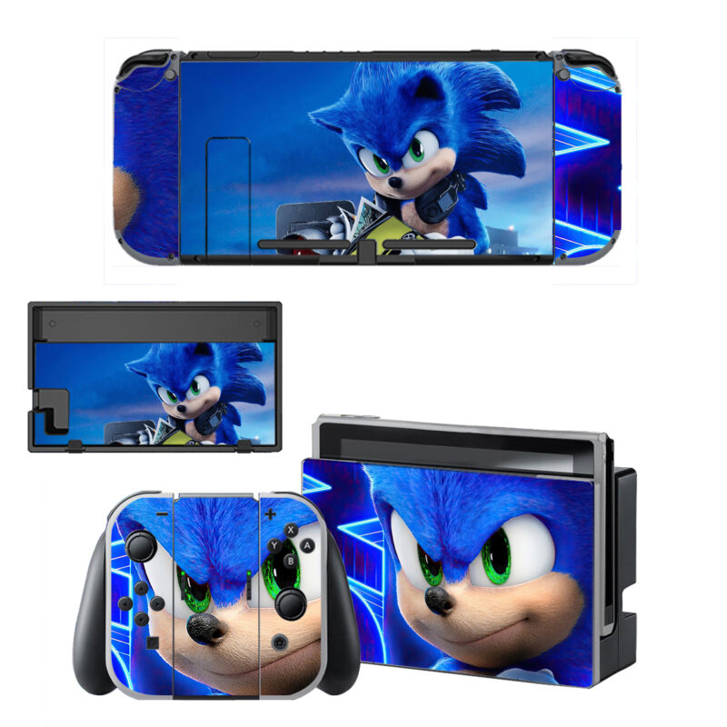 Sonic Skin Sticker For Nintendo Switch OLED & Nintendo Switch Design 2