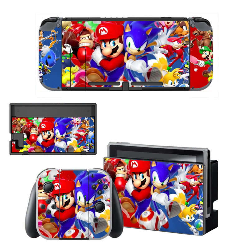 Mario & Sonic At The Olympic Games Decal Cover For Nintendo Switch OLED & Nintendo Switch