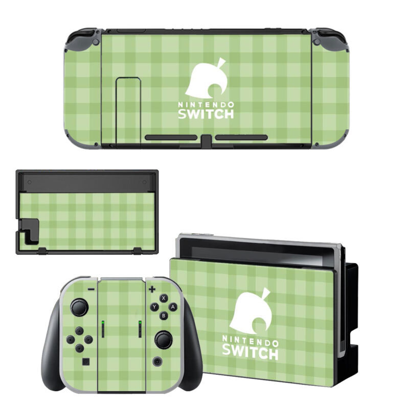 Animal Crossing New Horizons Leaf Skin Sticker For Nintendo Switch OLED & Nintendo Switch