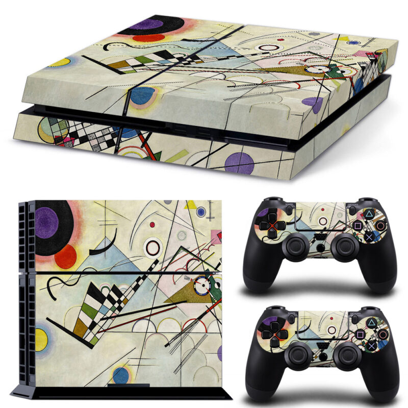 Wassily Kandinsky's Composition 8 Painting PS4 Skin Sticker