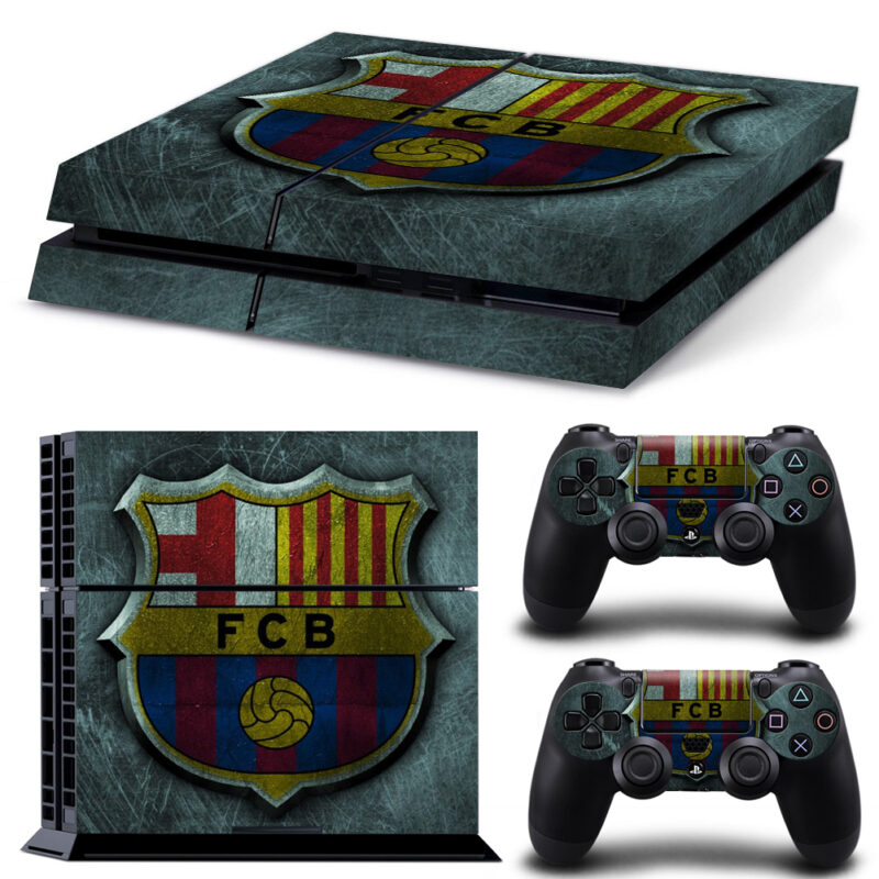 FC Barcelona Skin Sticker For PS4 And Controllers Design 2