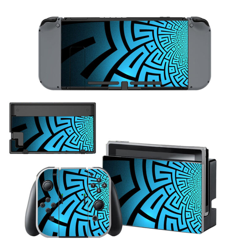 Modern Geometric Pattern Burke Decal Cover For Nintendo Switch OLED & Nintendo Switch