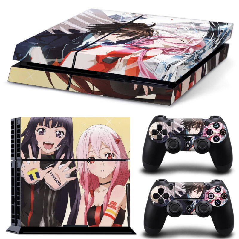 Guilty Crown Ayase Shinomiya And Inori Yuzuriha Tustaya PS4 Skin Sticker