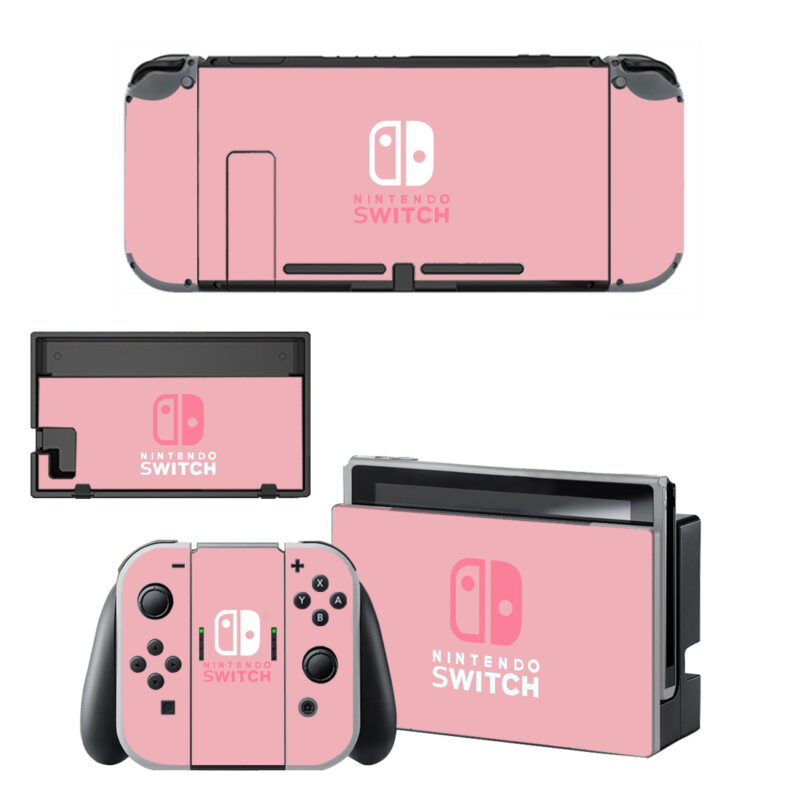 Pink Color Decal Cover For Nintendo Switch OLED & Nintendo Switch