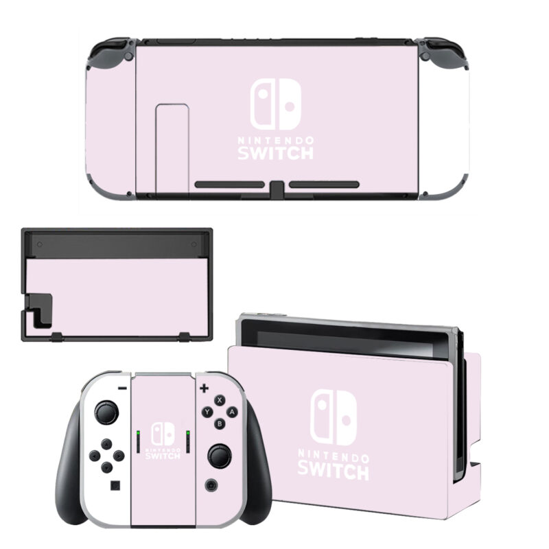 Baby Pink Skin Sticker For Nintendo Switch OLED & Nintendo Switch