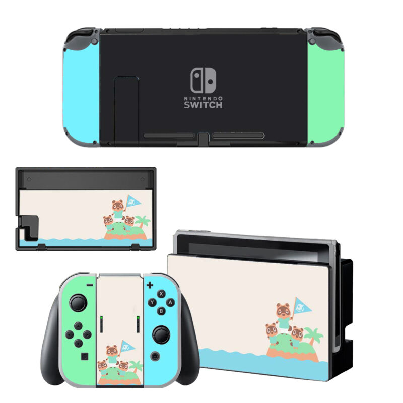 Animal Crossing Tom Nook Timmy And Tommy Decal Cover For Nintendo Switch OLED & Nintendo Switch