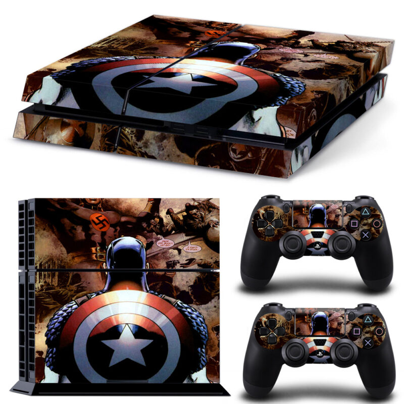 Captain America Marvel PS4 Skin Sticker