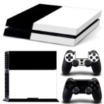 Black And White Color Skin Sticker For PS4 And Controllers