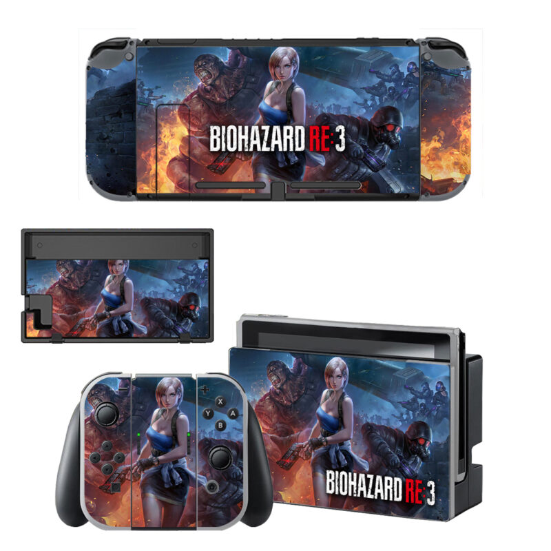 Biohazard RE:3 Decal Cover For Nintendo Switch OLED & Nintendo Switch