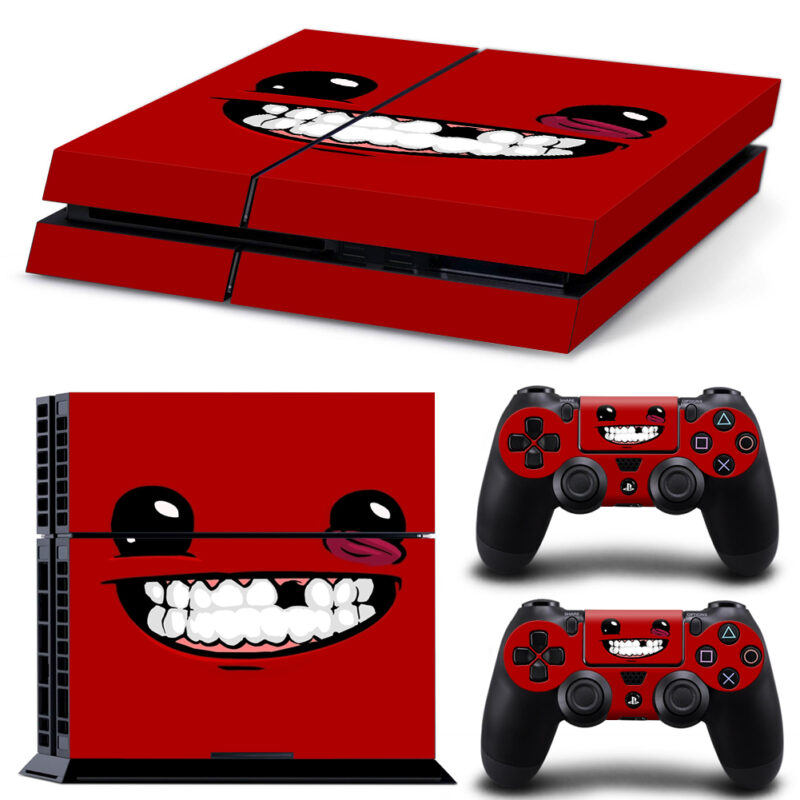 Super Meat Boy Game PS4 Skin Sticker