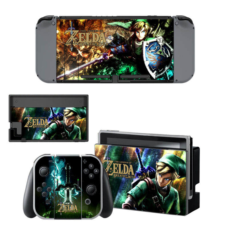 The Legend Of Zelda Breath Of The Wild Skin Sticker For Nintendo Switch & Nintendo Switch OLED Design 8