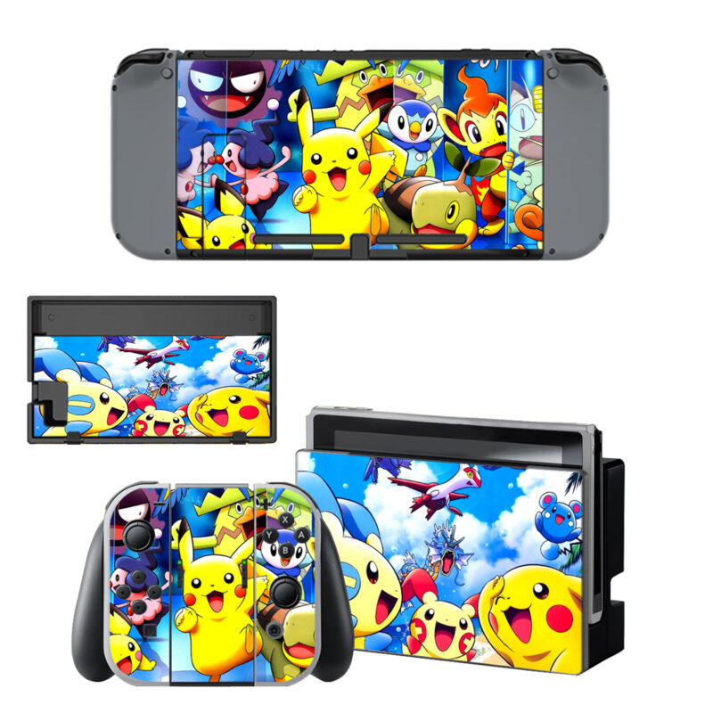 Pokemon Characters Decal Cover For Nintendo Switch & Nintendo Switch OLED