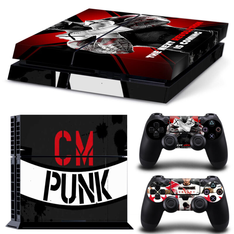 CM Punk PS4 Skin Sticker