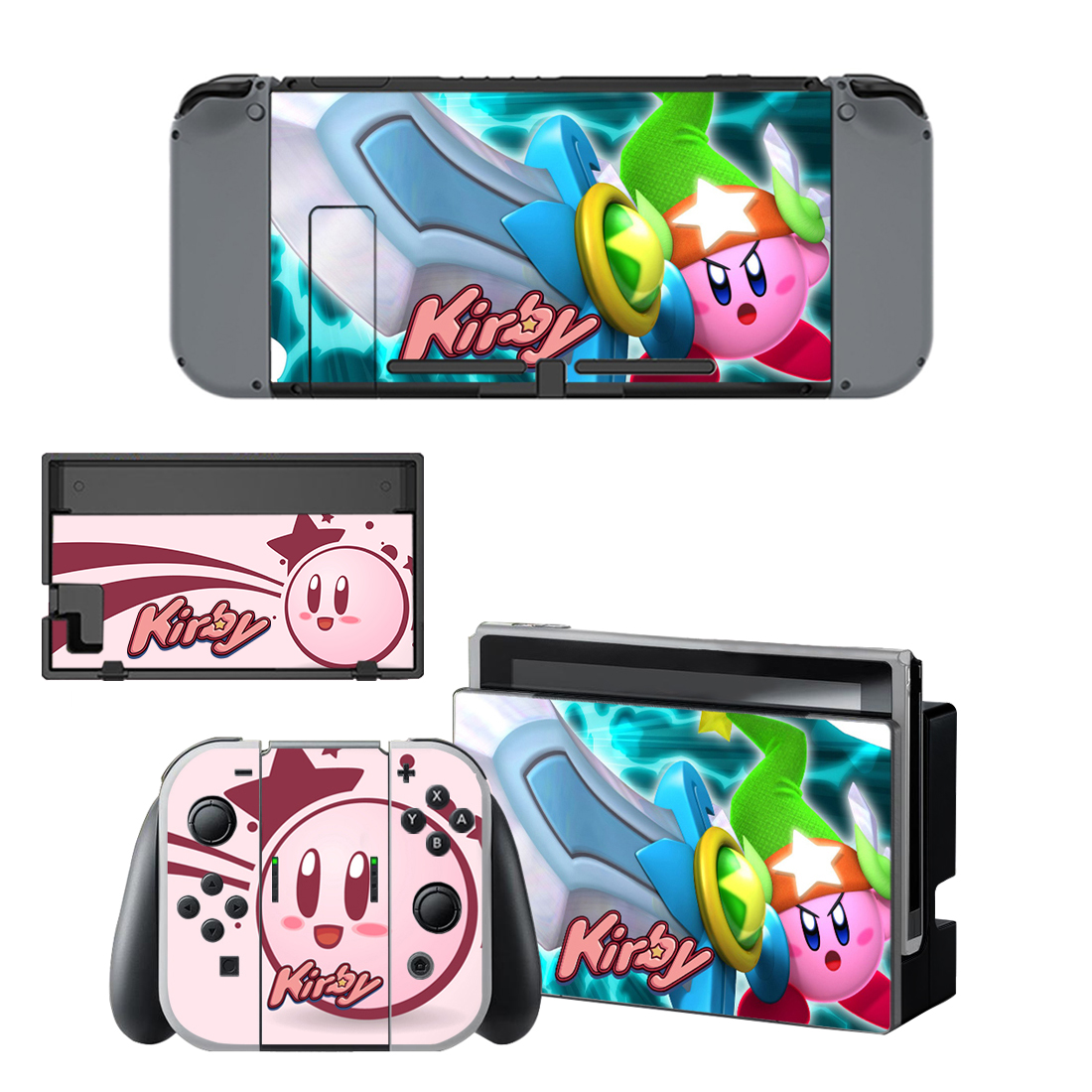 Kirby Decal Cover For Nintendo Switch & Nintendo Switch OLED Design 2
