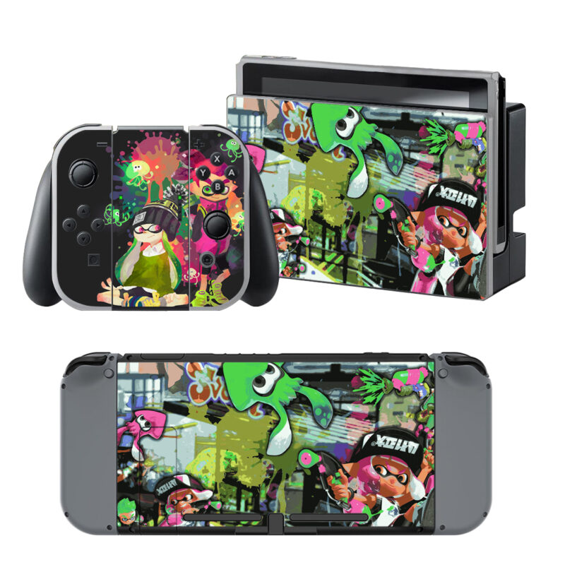 Splatoon 2 Skin Sticker For Nintendo Switch & Nintendo Switch OLED Design 2