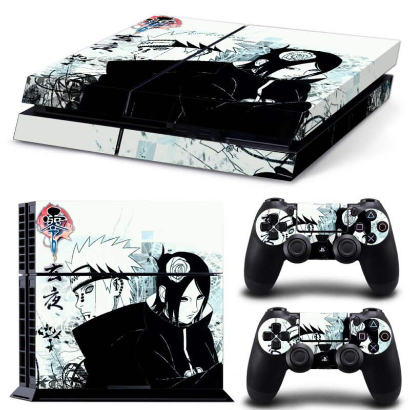 Black And White Pein And Konan PS4 Skin Sticker