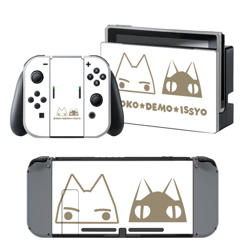 Doko Demo Issyo Skin Sticker For Nintendo Switch & Nintendo Switch OLED