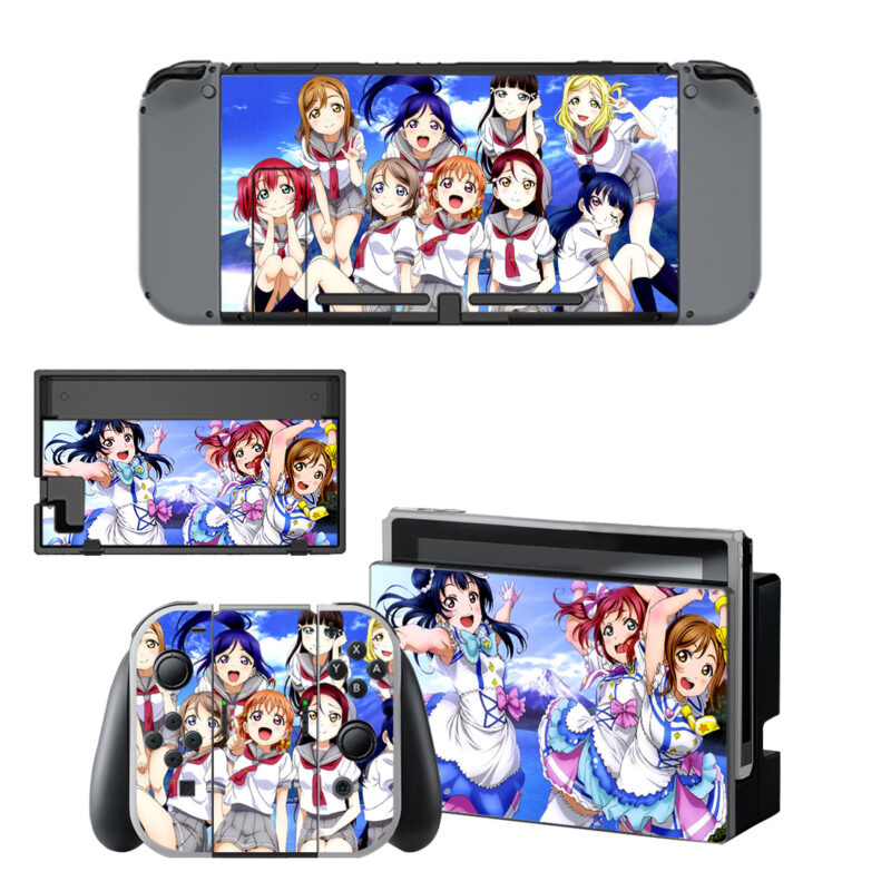 Love Live School Idol Project Decal Cover For Nintendo Switch & Nintendo Switch OLED Design 1