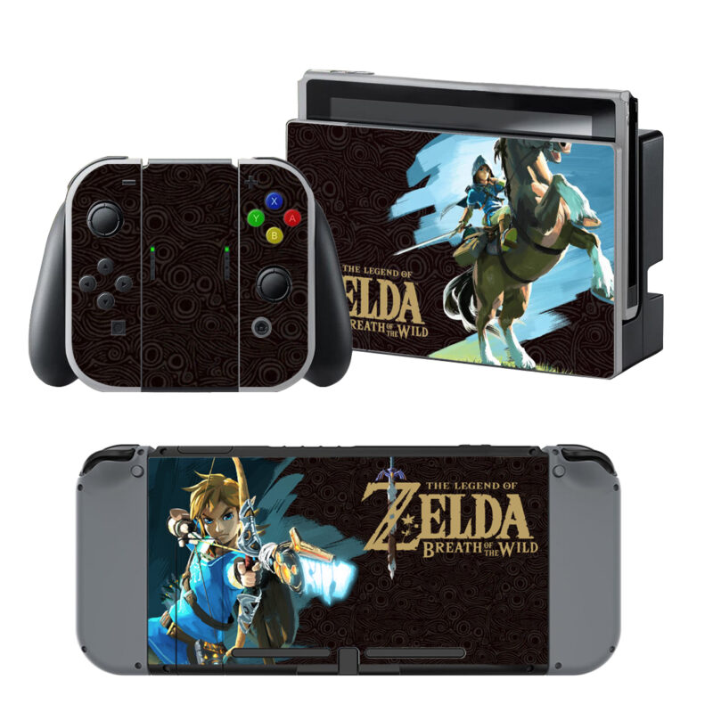 The Legend Of Zelda Breath Of The Wild Skin Sticker For Nintendo Switch OLED & Nintendo Switch Design 4